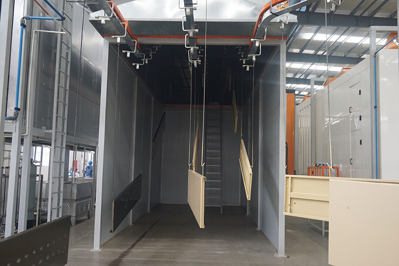 辛格林电梯全自动喷粉生产线